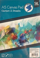 A5 Watercolour Artist Canvas paint Pad  10 Sheets 280GSM Premium Quality UK -Sil