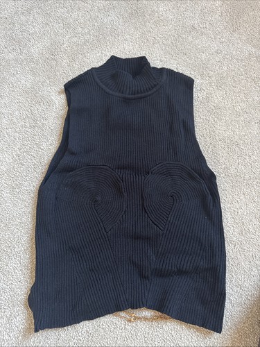 Black bershka top size - black, s