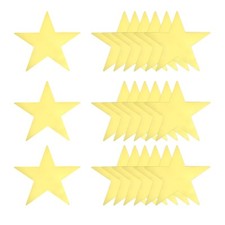 30 Pcs Gold Stars Cutouts, 11 Inch Double Printed Paper Stars Cutout