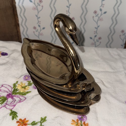 Vintage silver plated swan - silver,