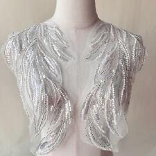 Shiny  Beaded Leaves Pair