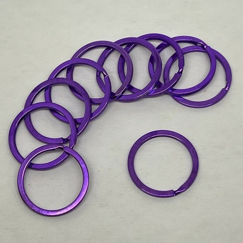 Purple split key rings - purple,