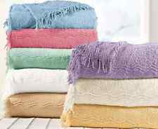 Candlewick Bedspread Luxury Traditional Bed Cotton Throw Single / Double / King