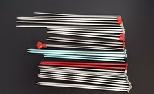 Vintage Knitting Needles Lot 15 Pairs Straight Single Point Aluminum Aero