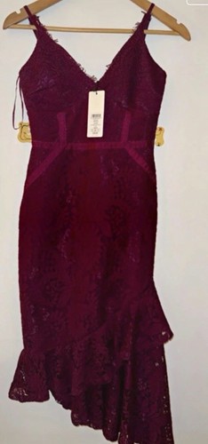 Lipsy burgundy floral lace - -,