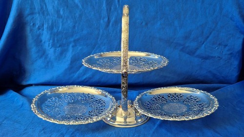 Vintage silver plated 3 - ,