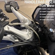 Silver Handlebar Riser Motorcycle Accessories Parts BMW R1100RT R1150RT Black