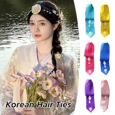 Classical Traditional Korean Court Hanbok Ribbon Hairpin Headwear Wedding Hanbok