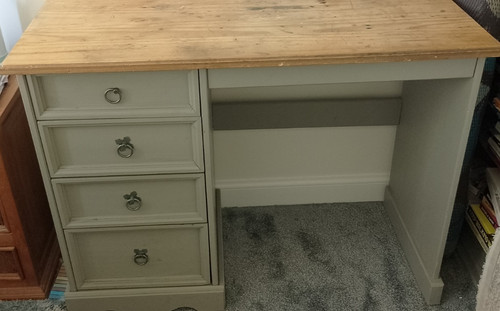 Corona pine grey desk - corona,