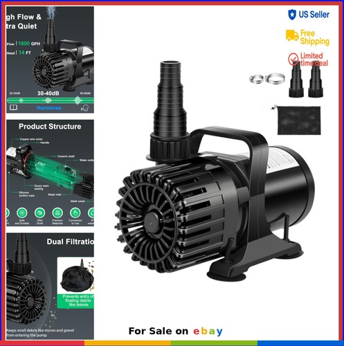 Submersible pond pump 1800 - submersible, gph