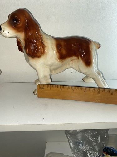 Vintage ceramic spaniel - vintage,