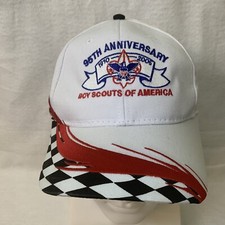 Boy Scouts Of America Hat Cap 95th Anniversary 1910-2005 Strap Back Checkered