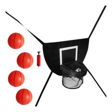 Trampoline Basketball Hoop with 3 Mini Basketball and 1 Pump Easy to