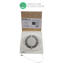 Manrose Intervent BVF100HP 4" Square Extractor Fan Humidistat Pullcord Bathroom