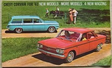CHEVROLET CORVAIR RANGE Canada Car Sales Brochure 1961 #D1019 1/61