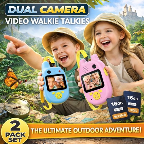 Kids video walkie talkies - talkies, dual