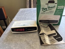Vintage Morphy Richards Day Break CR380 Dual Alarm Clock Radio Digital Display