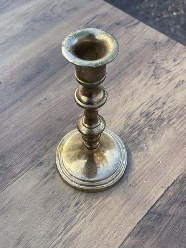 Vintage brass candlestick - vintage,