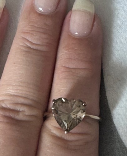 Smoky quartz ring - smoky,