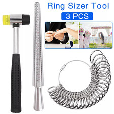 Ring Sizing Mandrel Stick Finger Measure Gauge Sizer Jewellery Standard Tool Kit