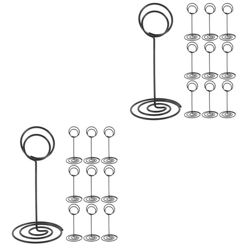 Metal table sign holders - holders, 30pcs