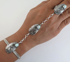 Sterling Silver & Lab Opal