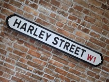 Harley Street Old Fashioned London Vintage Street Sign Westminster Road Sign
