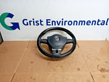 2009 VW GOLF PASSAT B6 MULTIFUNCTION LEATHER STEERING WHEEL 3C8419091AN    (206)