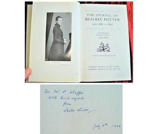 Inscribed leslie linder - inscribed, by