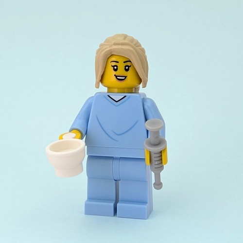 Lego nurse minifigure with - lego,