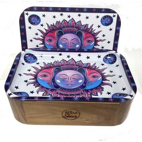Hippy medium walnut tray - walnut,