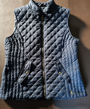 Ladies Joules Size 16 Gilet Body Warmer Navy Quilted