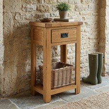 Console Table Rustic Oak Small