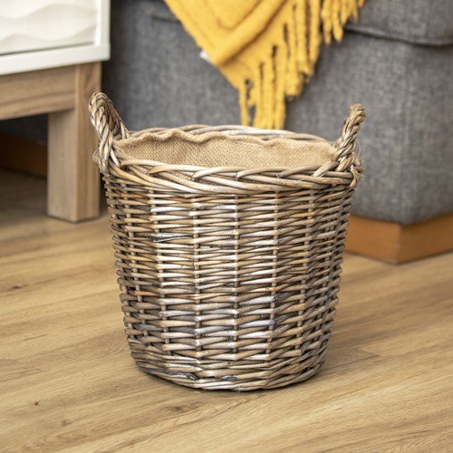Willow lined kindling - lined, basket