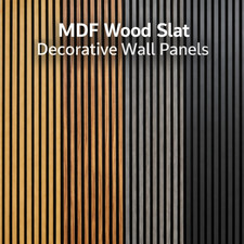 Acoustic MDF Slat Wood