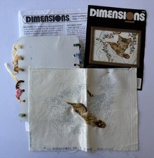 Napping Kitten Crewel Kit