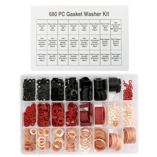 680pcs copper washers - 680pcs,
