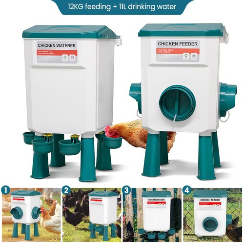 12kg chicken feeder - chicken, and