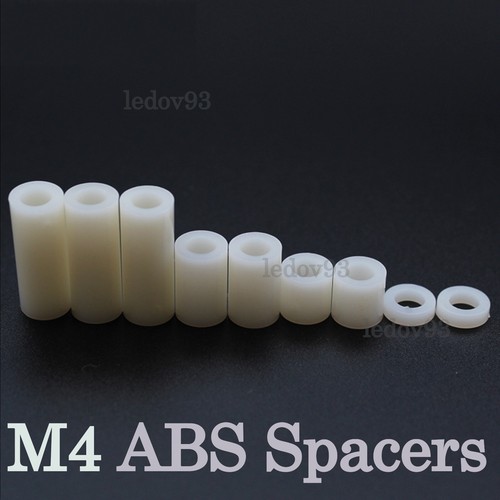 4mm white abs plastic - 4mm,