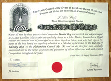Certificate Freemason, ( Art. 6051)