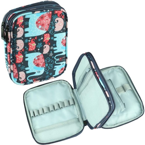 Portable knitting needles - needles, case