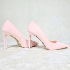 Luminous Baby Pink High Heel Stiletto Pumps Evening Party Shoes