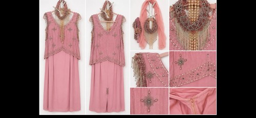 1920s flapper dress - dress, pink