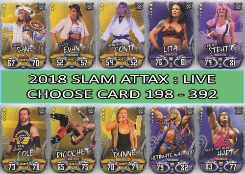 Topps wwe slam - wwe, 2018
