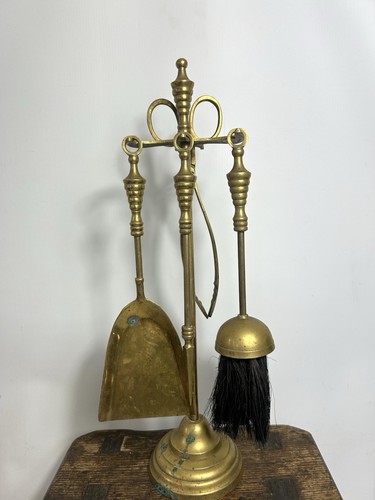 Vintage brass fireside - vintage,
