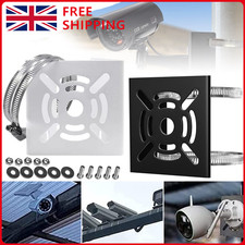 Metal Vertical Pole Mount Bracket With Loops For Security CCTV Camera UK