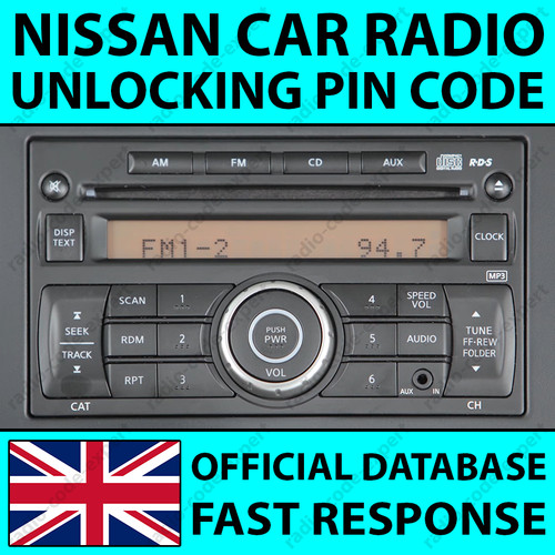 Nissan radio unlock pin - radio,