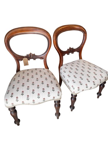 Pair antique victorian balloon - antique,
