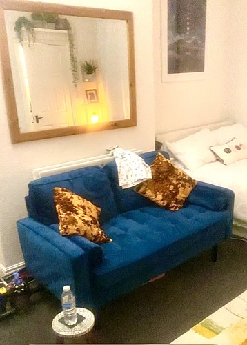 Luxury velvet sofa - sofa, seater