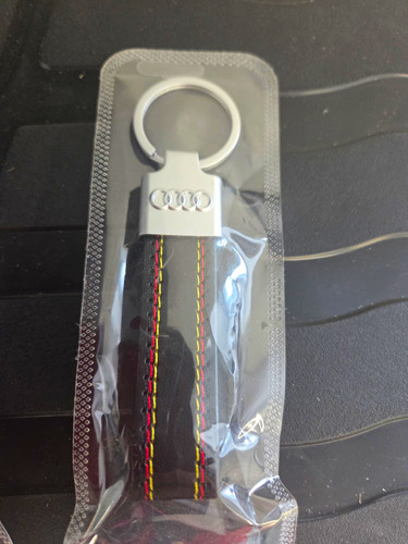 Black audi keyring - with, red